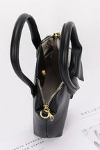Faux Leather Shirt Style Top Handle Bag | Mixtshop LLC