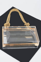 Clear Case Clutch W/rhinestone Handle | Mixtshop LLC