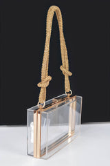 Clear Case Clutch W/rhinestone Handle | Mixtshop LLC