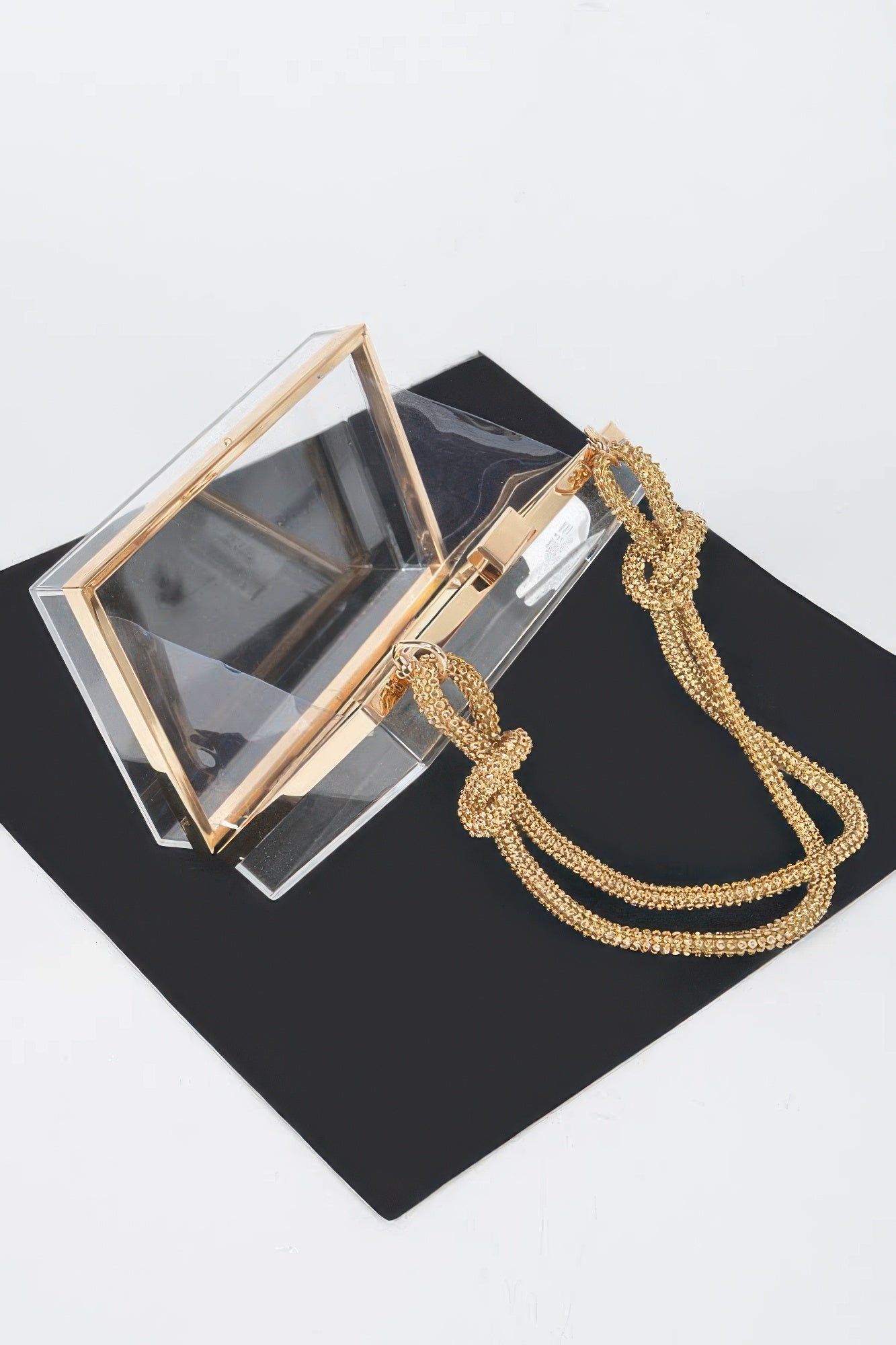 Clear Case Clutch W/rhinestone Handle | Mixtshop LLC