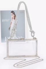 Clear Case Clutch W/rhinestone Handle | Mixtshop LLC