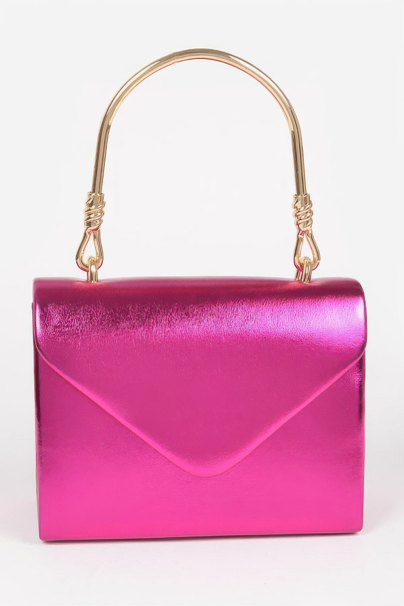 Metallic Metal Handle Crossbody Bag | Mixtshop LLC