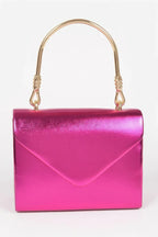 Metallic Metal Handle Crossbody Bag | Mixtshop LLC