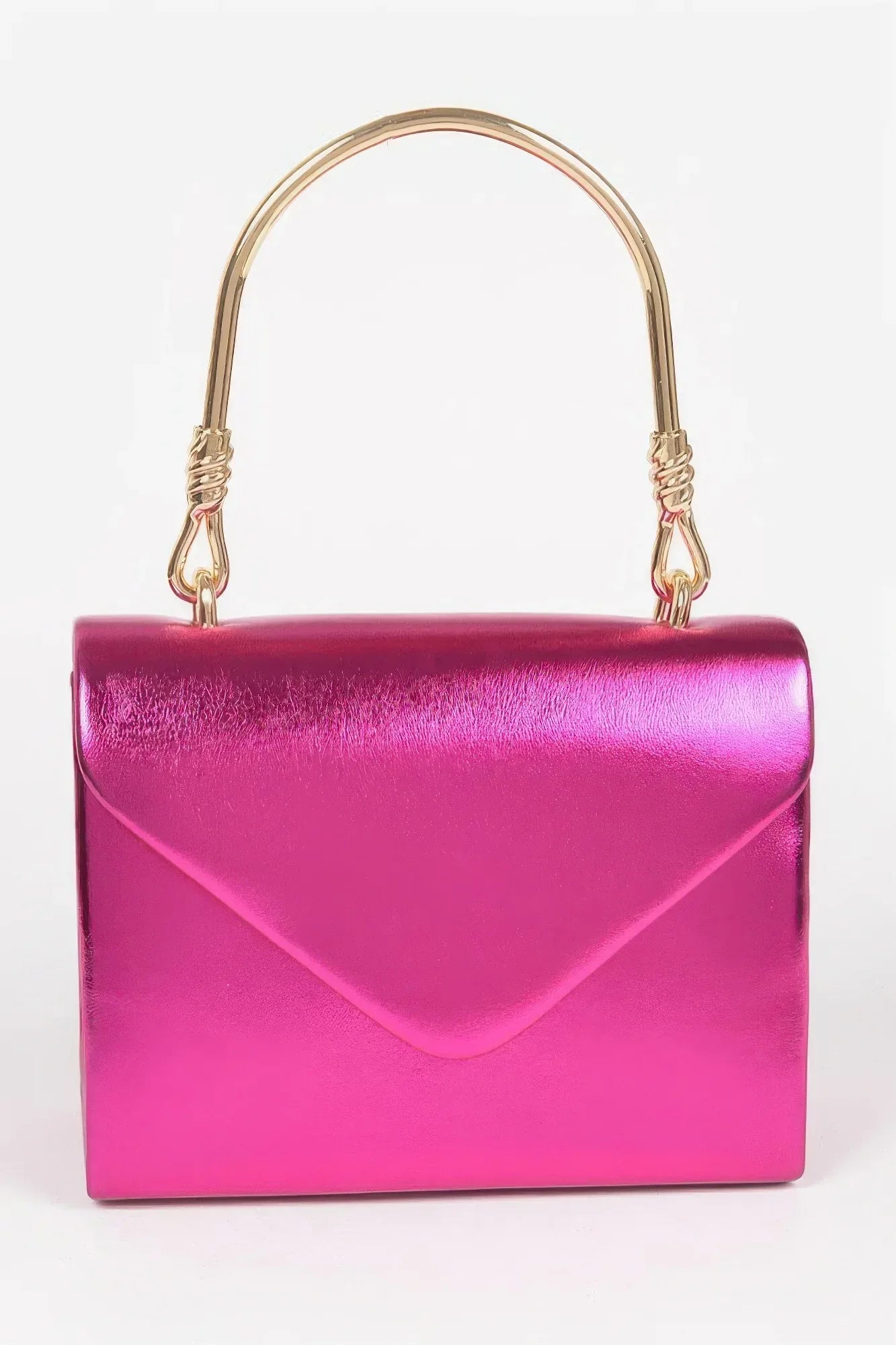 Metallic Metal Handle Crossbody Bag | Mixtshop LLC