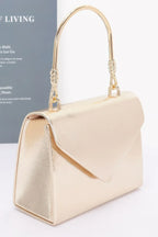Metallic Metal Handle Crossbody Bag | Mixtshop LLC