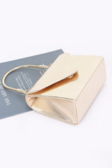 Metallic Metal Handle Crossbody Bag | Mixtshop LLC