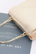 Metallic Metal Handle Crossbody Bag | Mixtshop LLC