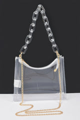 Transparent Chain Shoulder Bag | Mixtshop LLC