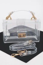 Transparent Top Handle Shoulder Bag | Mixtshop LLC