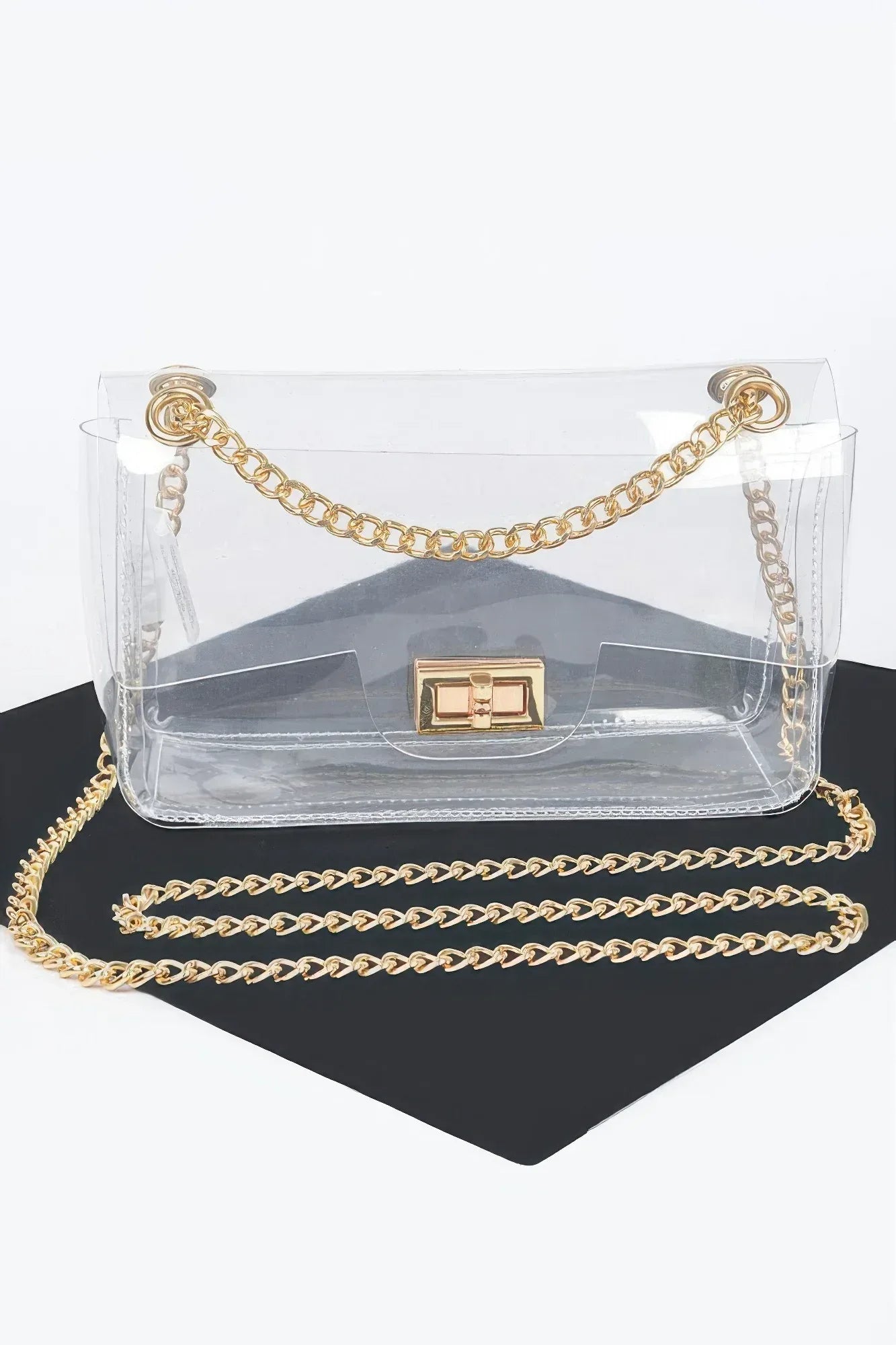 Transparent Flap Crossbody Bag | Mixtshop LLC Main image