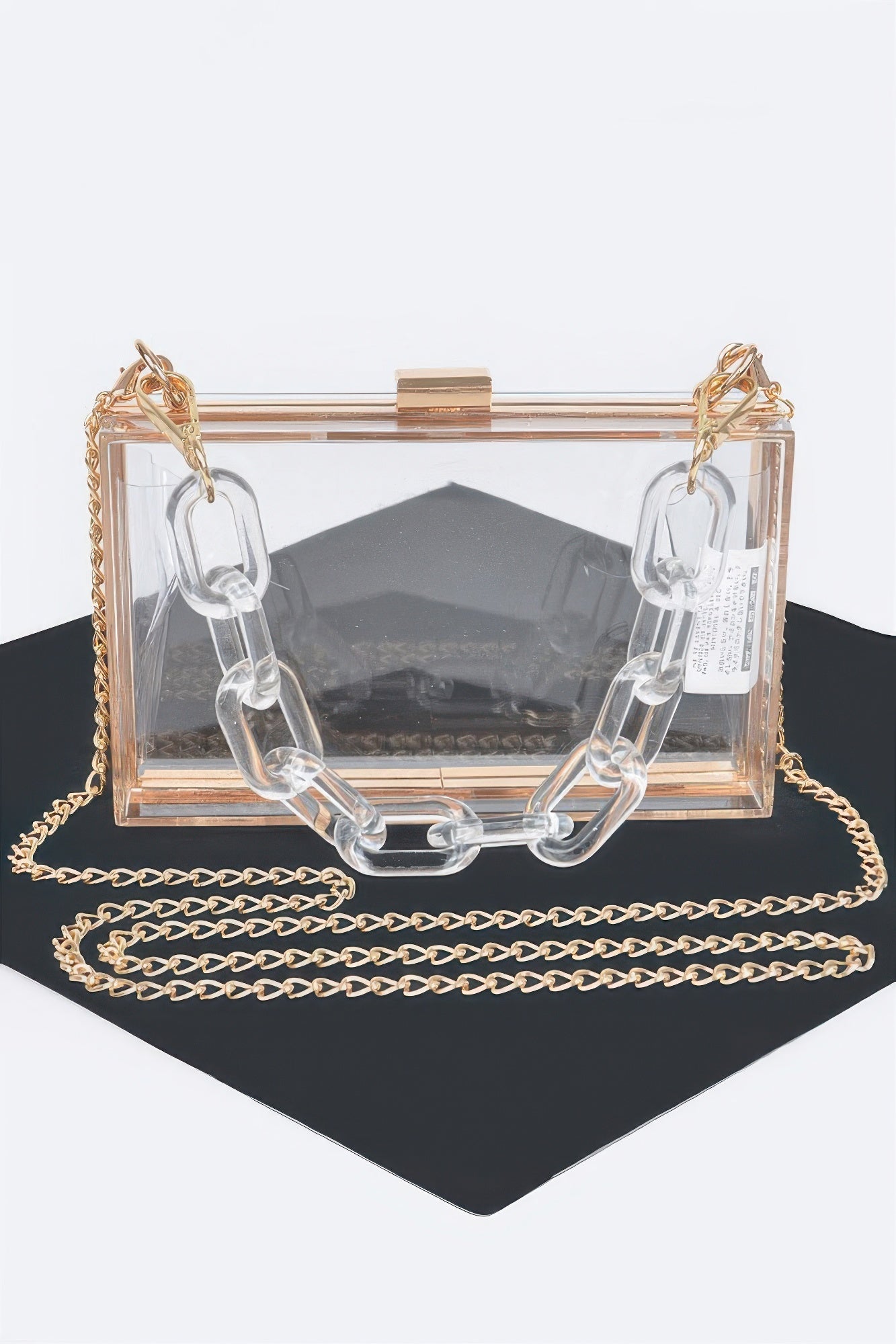 Plastic Link Handle Clear Clutch | Mixtshop LLC