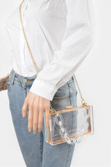 Plastic Link Handle Clear Clutch | Mixtshop LLC