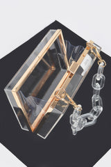 Plastic Link Handle Clear Clutch | Mixtshop LLC