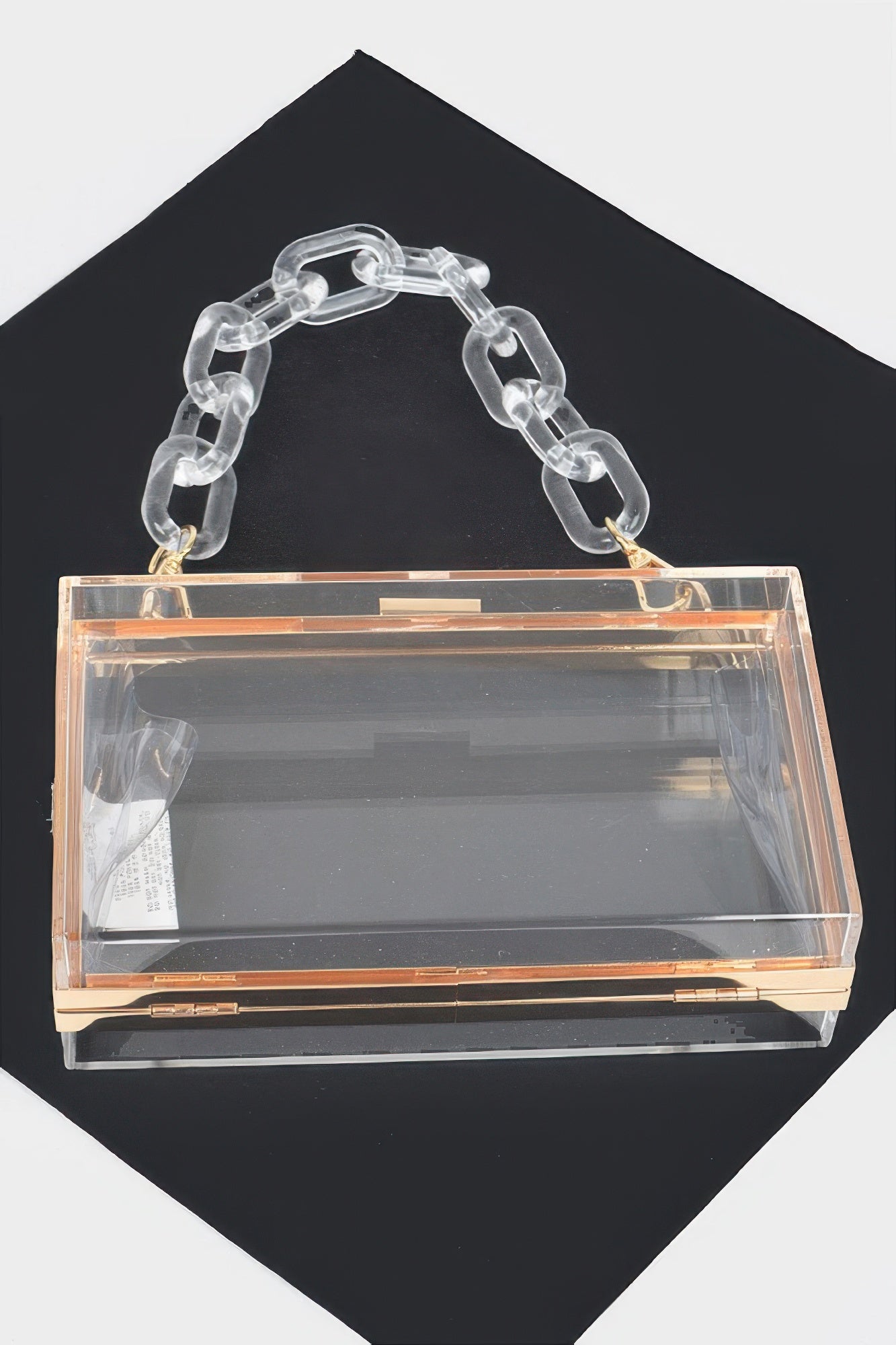 Plastic Link Handle Clear Clutch | Mixtshop LLC