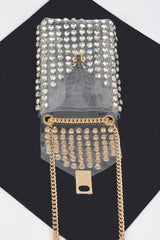 Rhinestone Clear Belt Bag W/chain | Mixtshop LLC