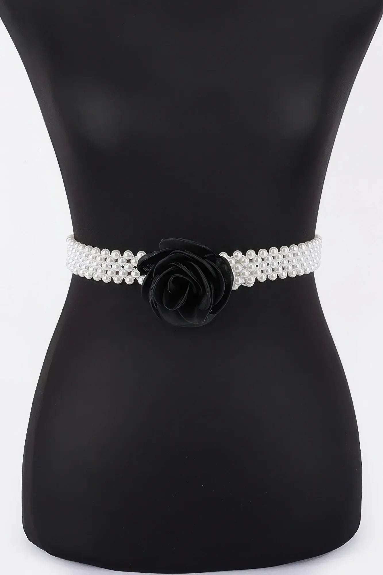 Flower Stretch Pearl Belt | Mixtshop LLC Main image