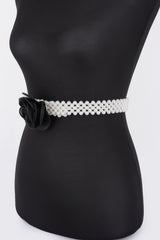 Flower Stretch Pearl Belt | Mixtshop LLC