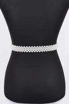Flower Stretch Pearl Belt | Mixtshop LLC
