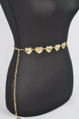 Heart Shape Metal Chain Belt | Mixtshop LLC