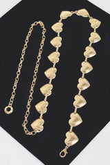 Heart Shape Metal Chain Belt | Mixtshop LLC