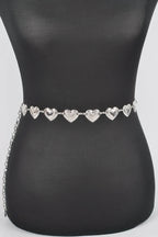 Heart Shape Metal Chain Belt | Mixtshop LLC