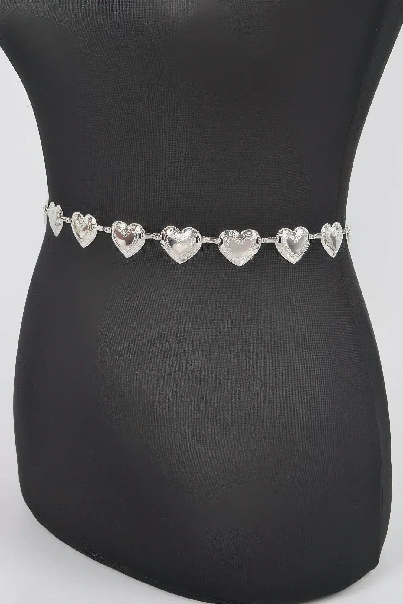 Heart Shape Metal Chain Belt | Mixtshop LLC