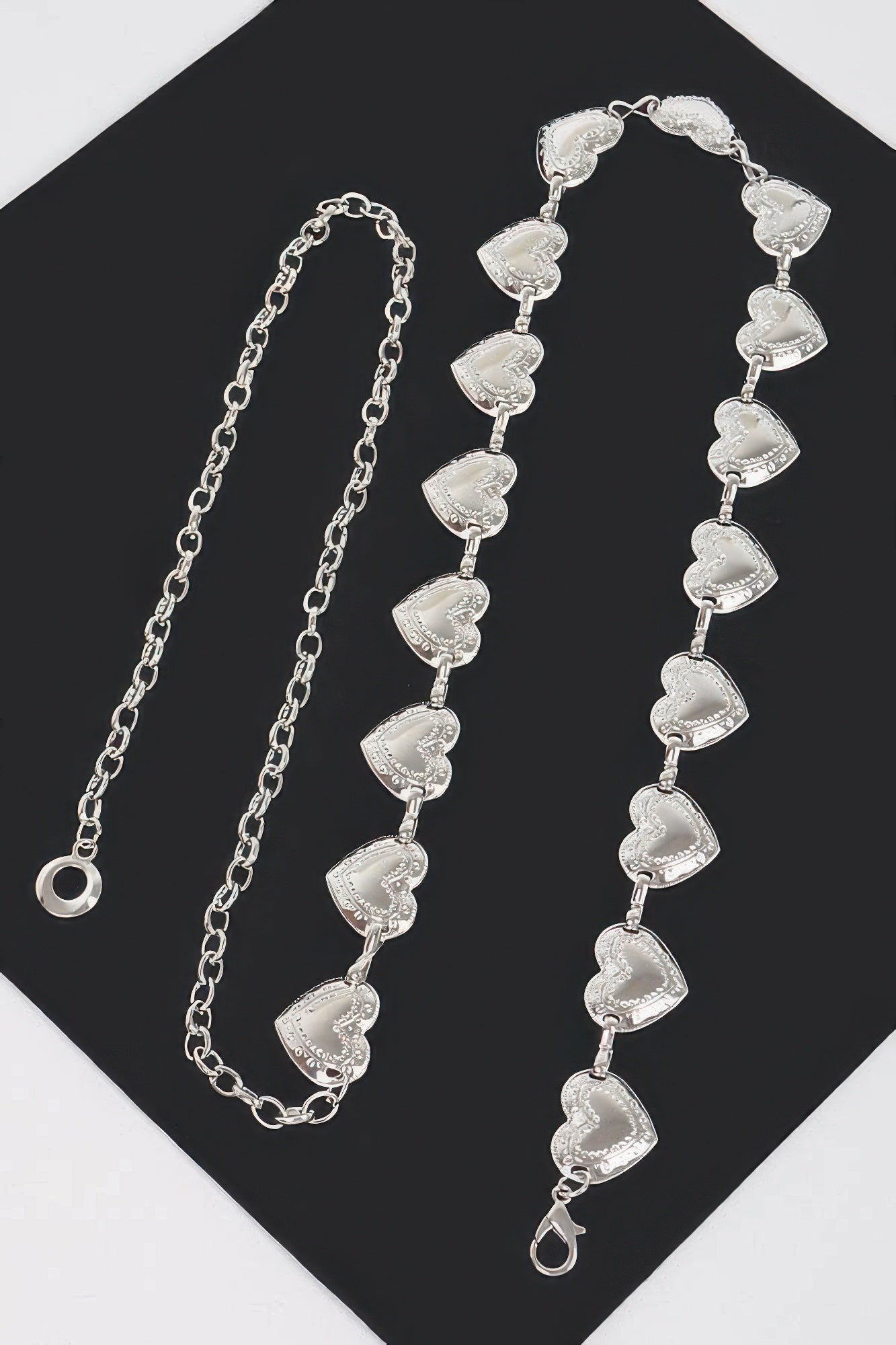 Heart Shape Metal Chain Belt | Mixtshop LLC