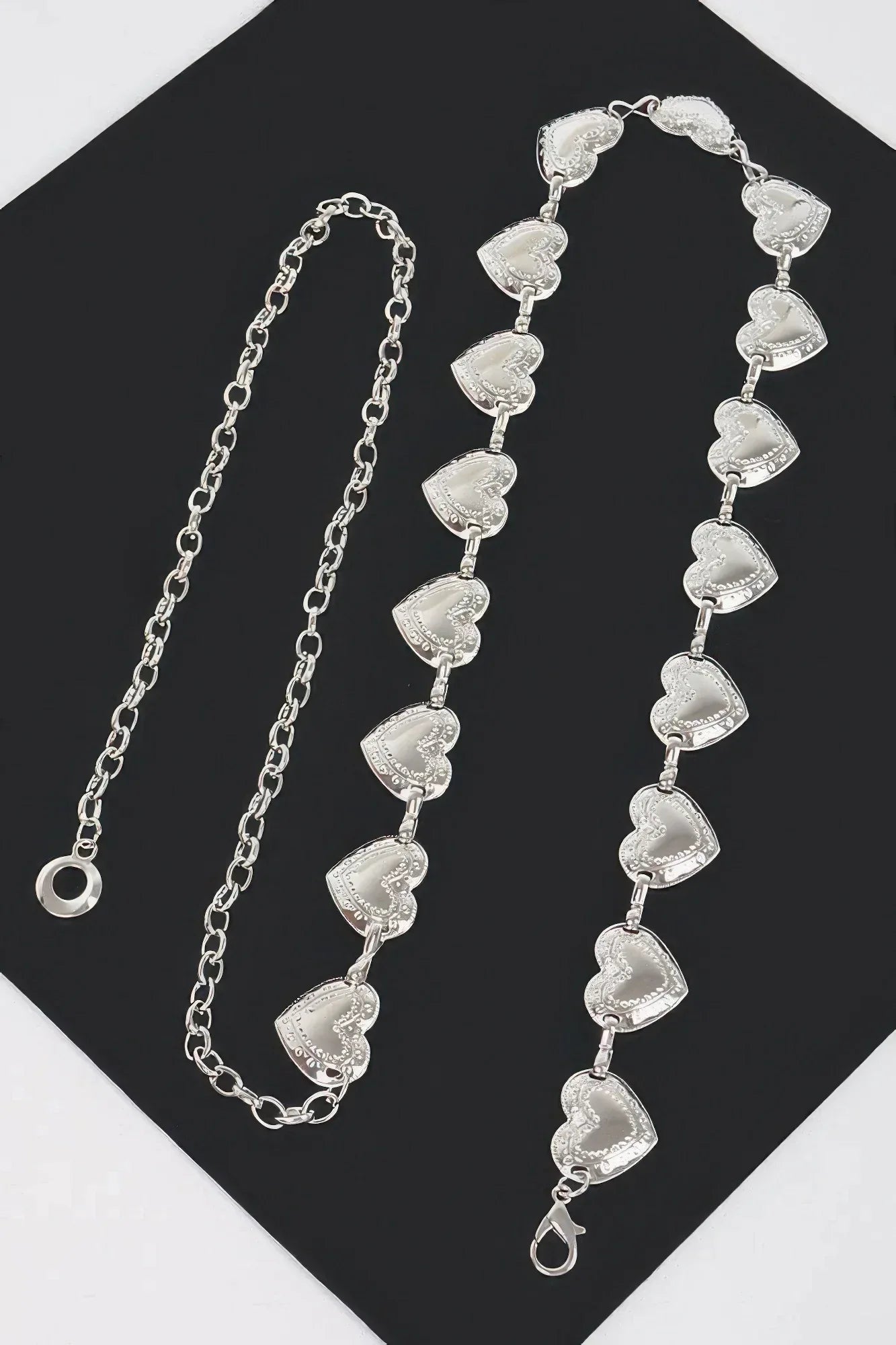 Heart Shape Metal Chain Belt | Mixtshop LLC