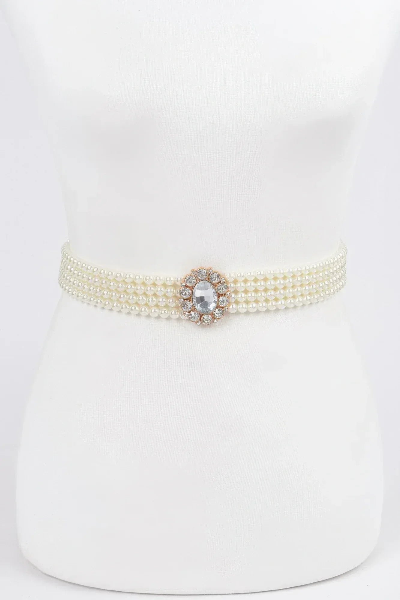Faux Pearl Stretch Belt | Mixtshop LLC Main image