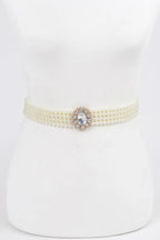 Faux Pearl Stretch Belt | Mixtshop LLC