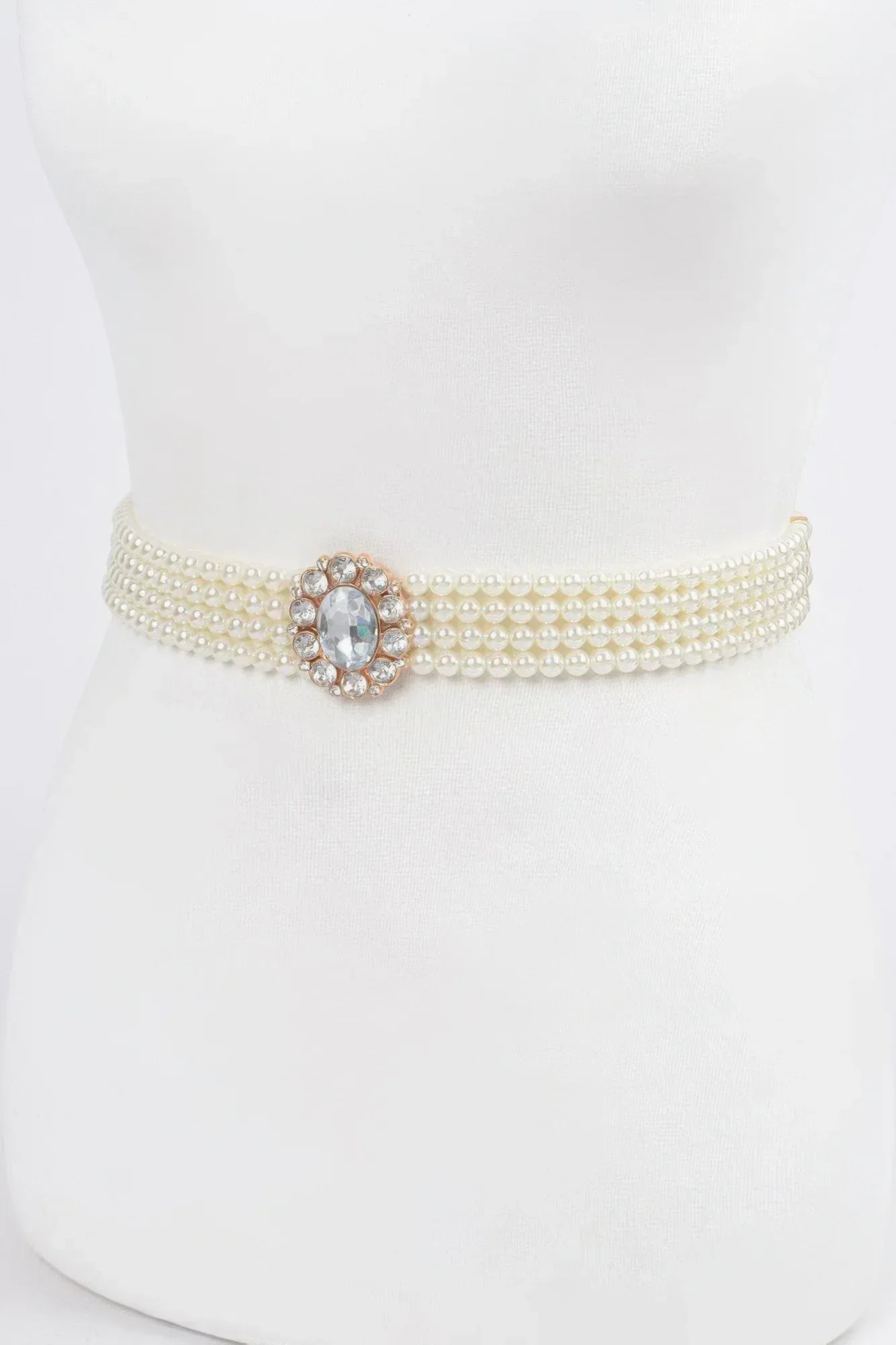 Faux Pearl Stretch Belt Secondary image
