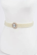 Faux Pearl Stretch Belt | Mixtshop LLC