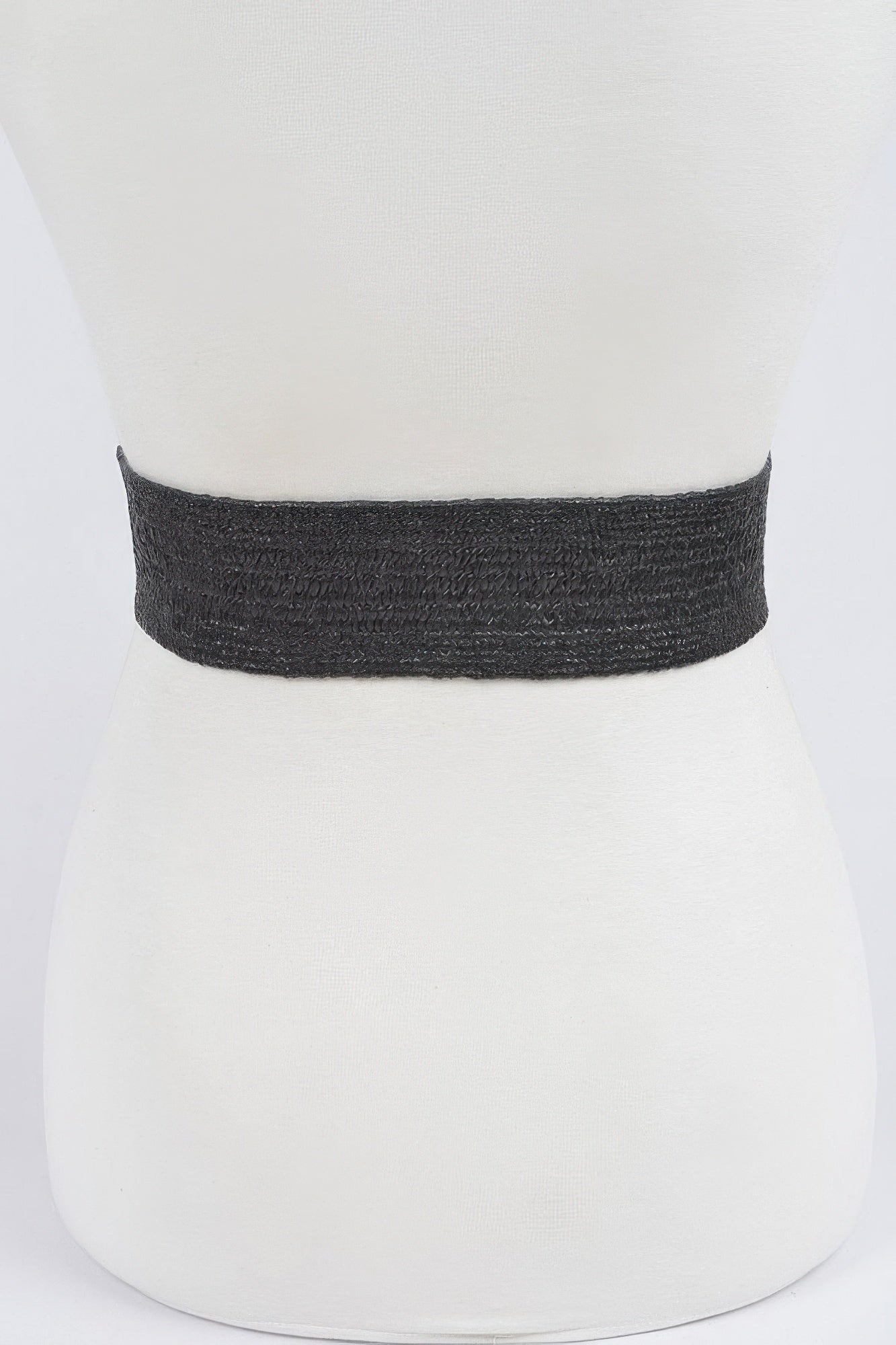 Metal Oo Buckle Plus Size Stretch Straw Belt | Mixtshop LLC
