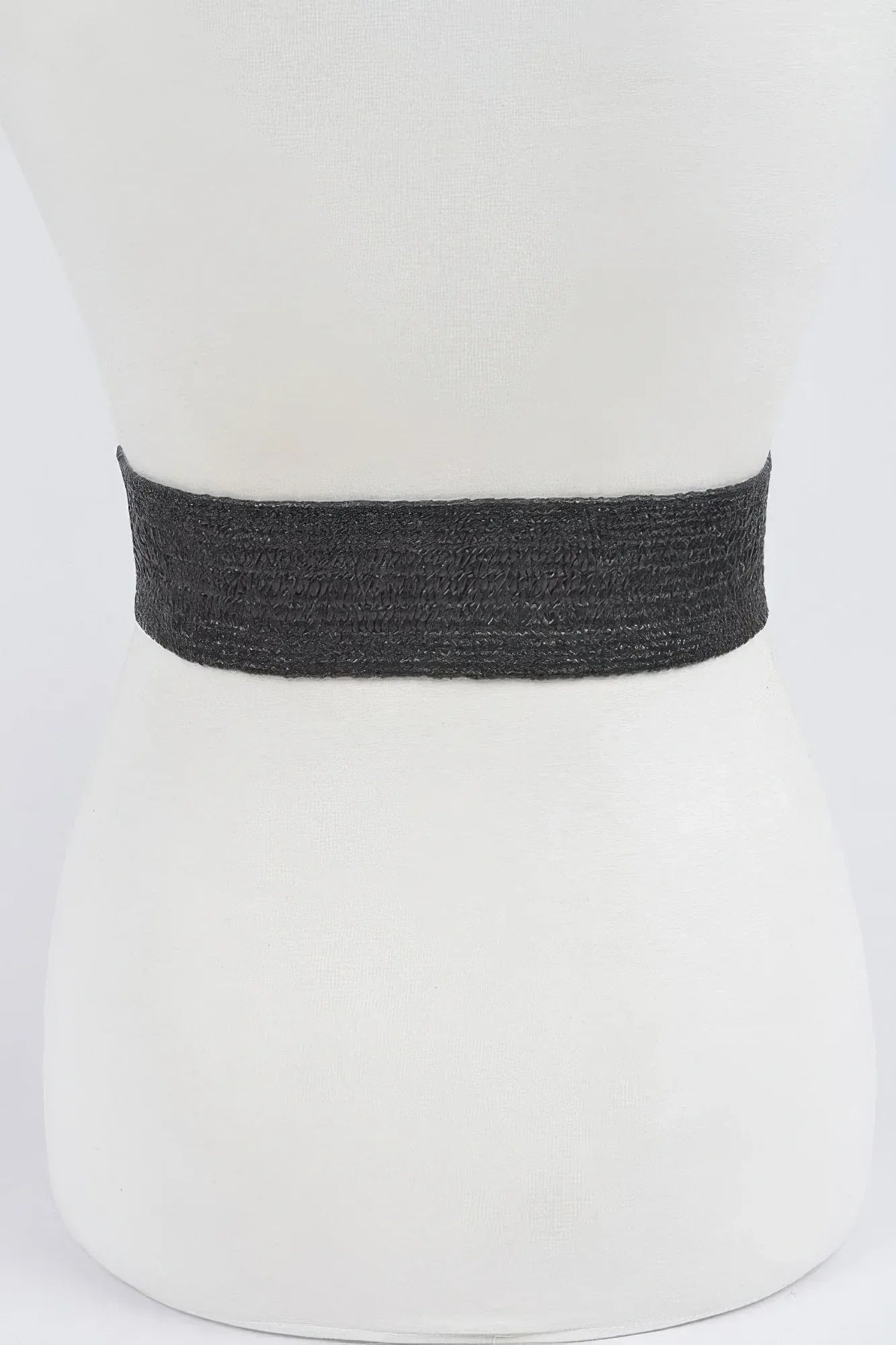 Metal Oo Buckle Plus Size Stretch Straw Belt | Mixtshop LLC