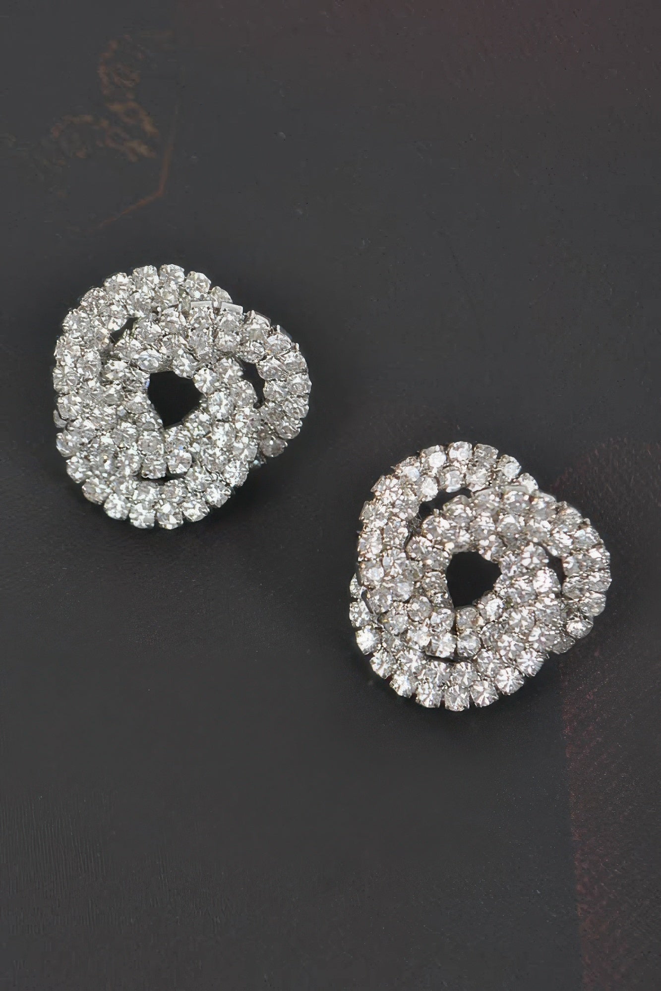 Rhinestone Button Earring | Mixtshop LLC