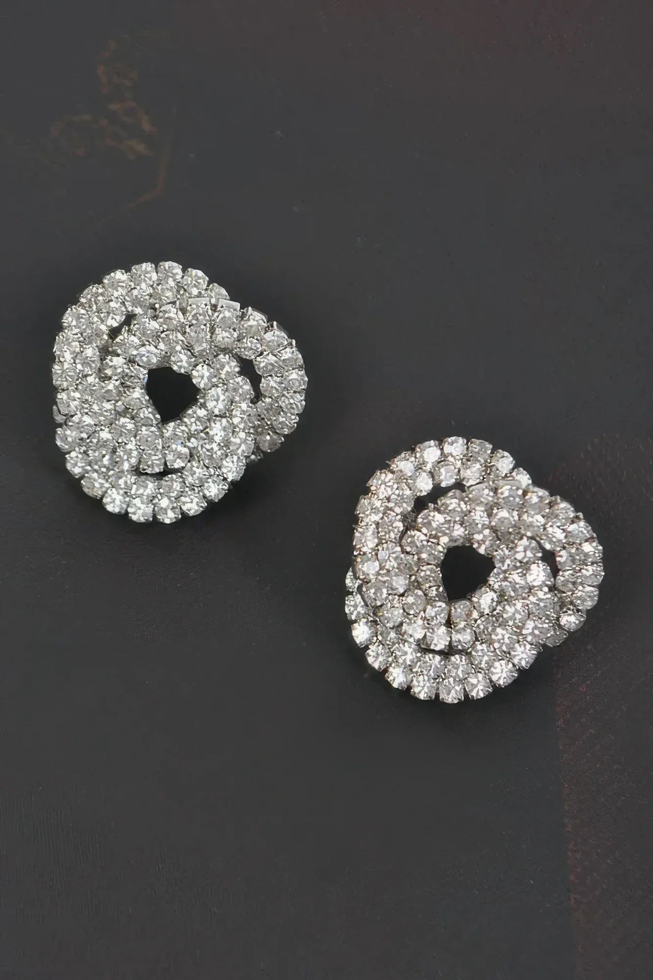 Rhinestone Button Earring | Mixtshop LLC