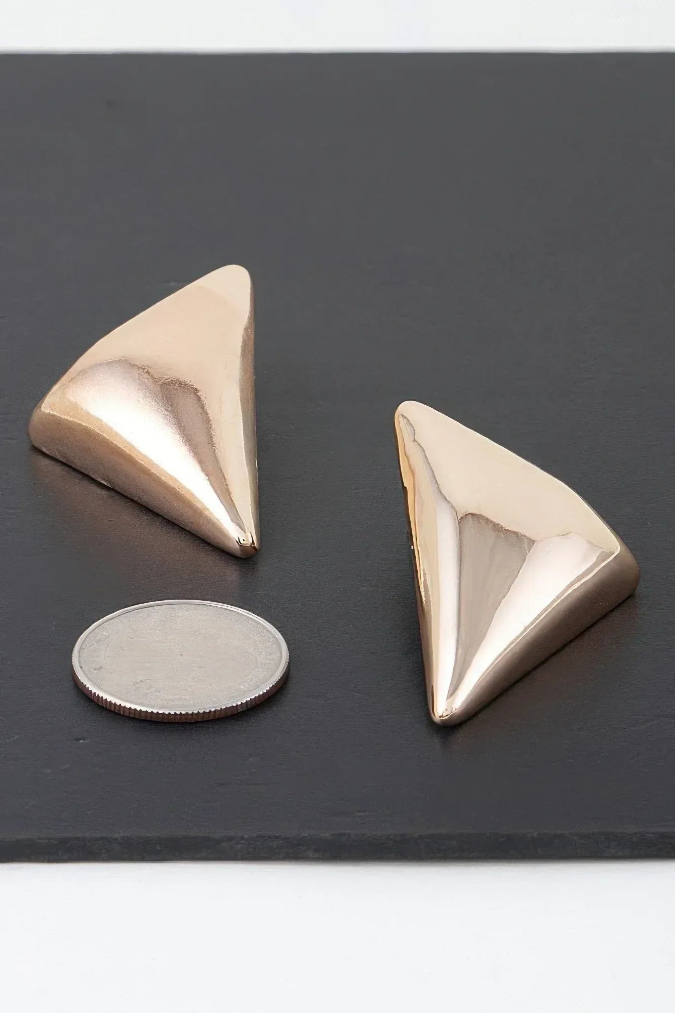 Modern Triangular Stud Earrings | Mixtshop LLC Main image