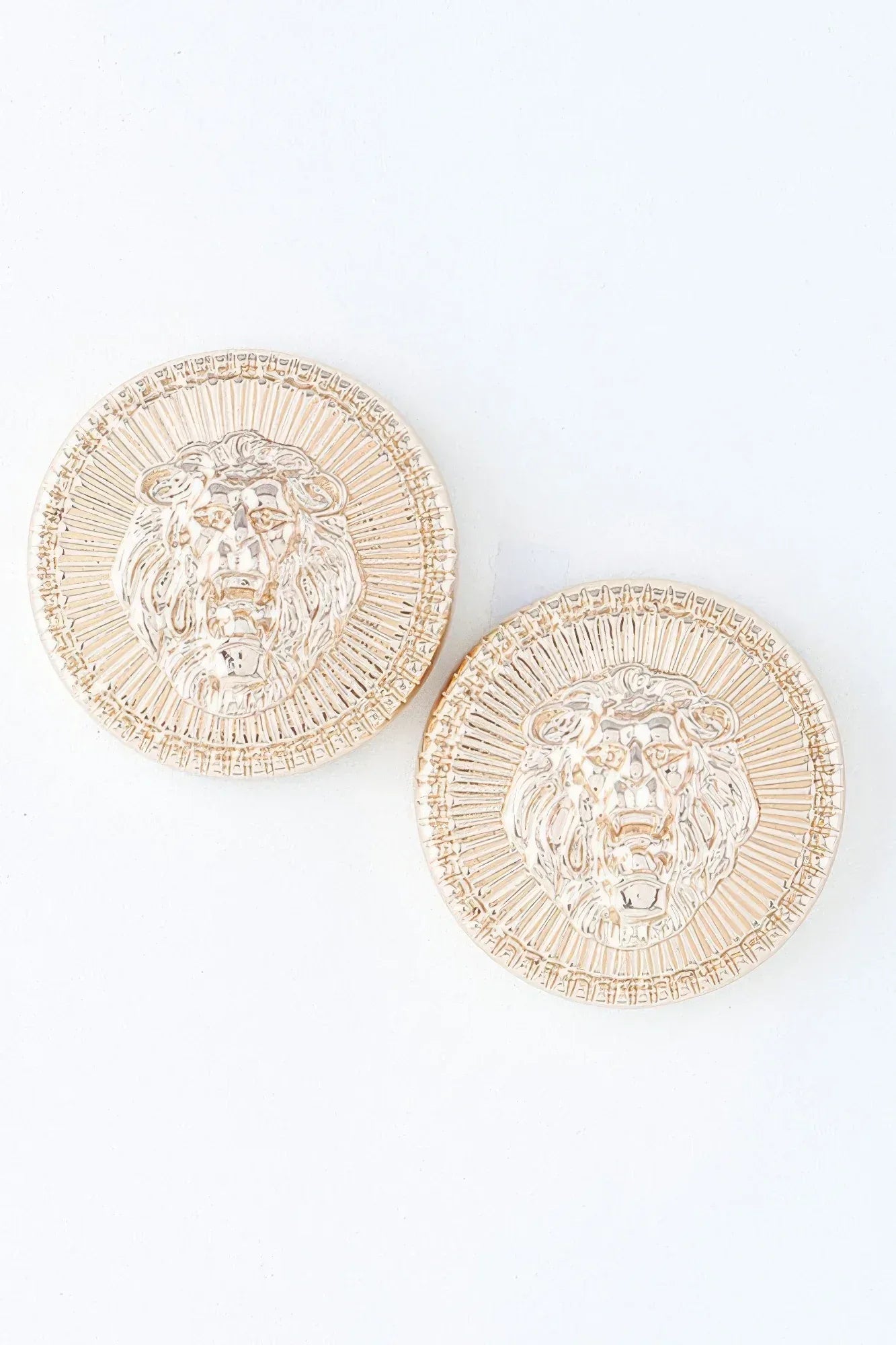 Grand Lion Emblem Earrings Secondary image