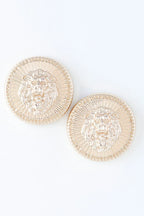 Grand Lion Emblem Earrings | Mixtshop LLC