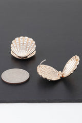 Jeweled Clam Shell Earrings | Mixtshop LLC