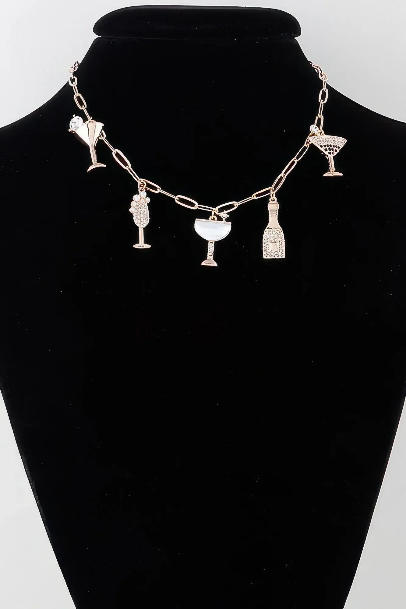 Party Drinks Charm Necklace | Mixtshop LLC Main image