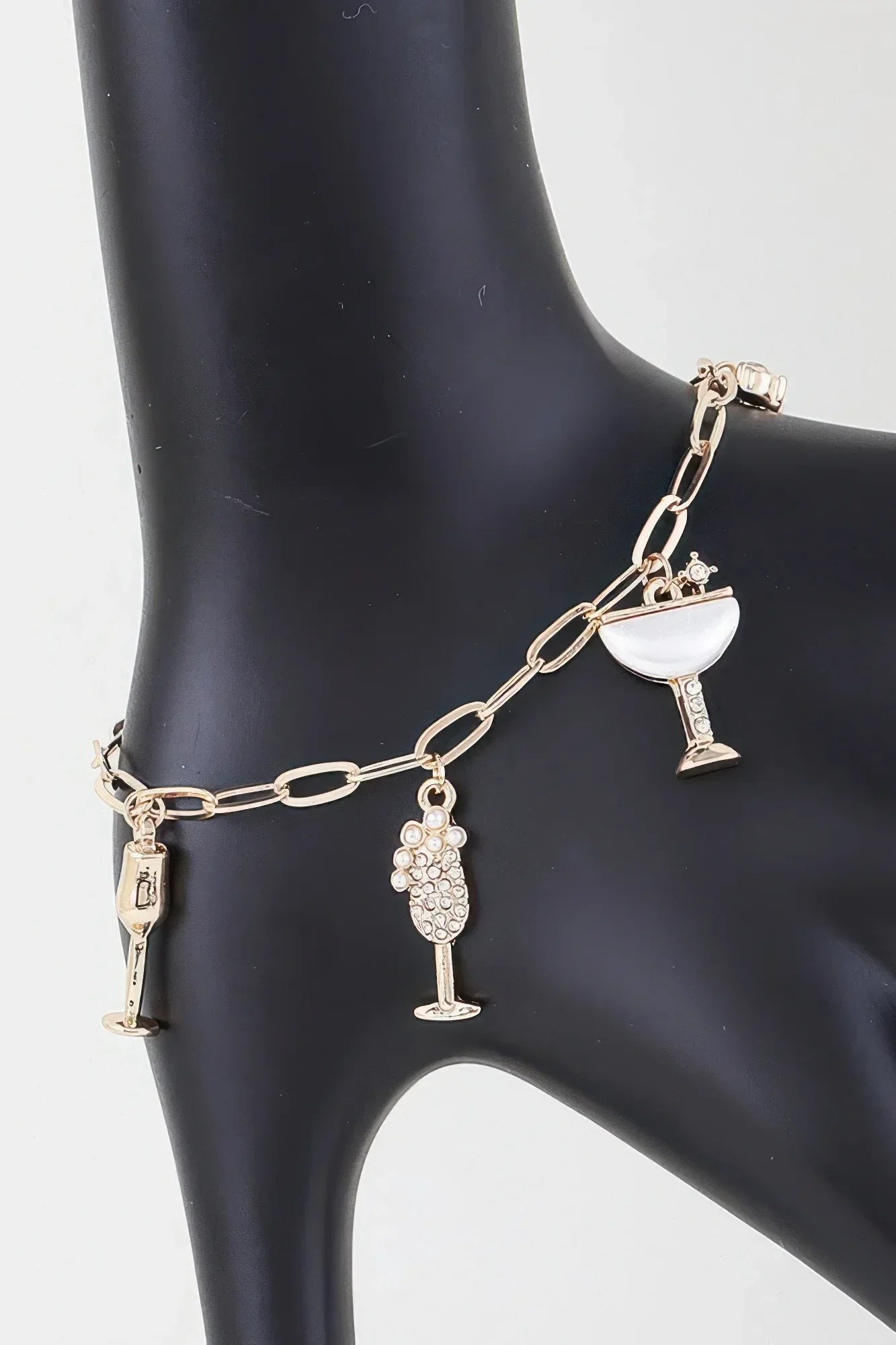 Party Drinks Charm Chain Bracelet | Mixtshop LLC Main image