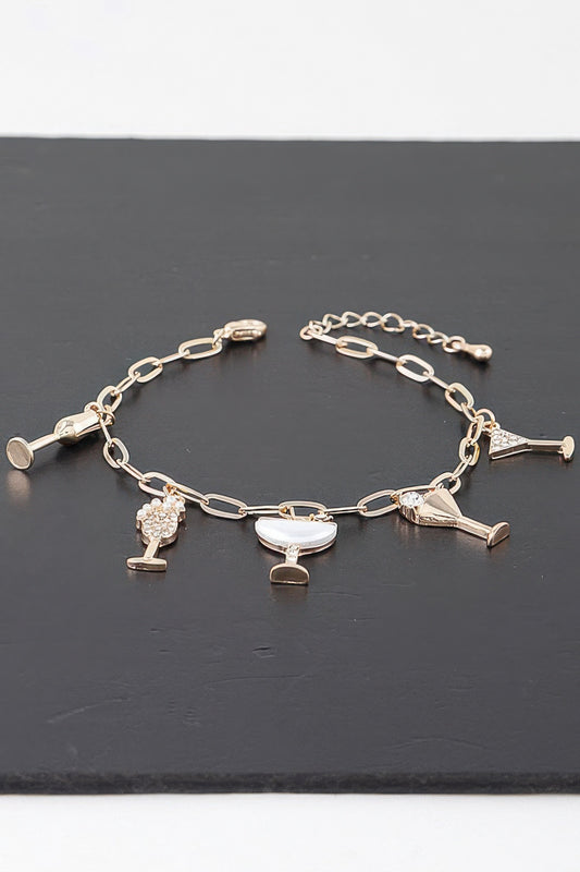Party Drinks Charm Chain Bracelet | Mixtshop LLC