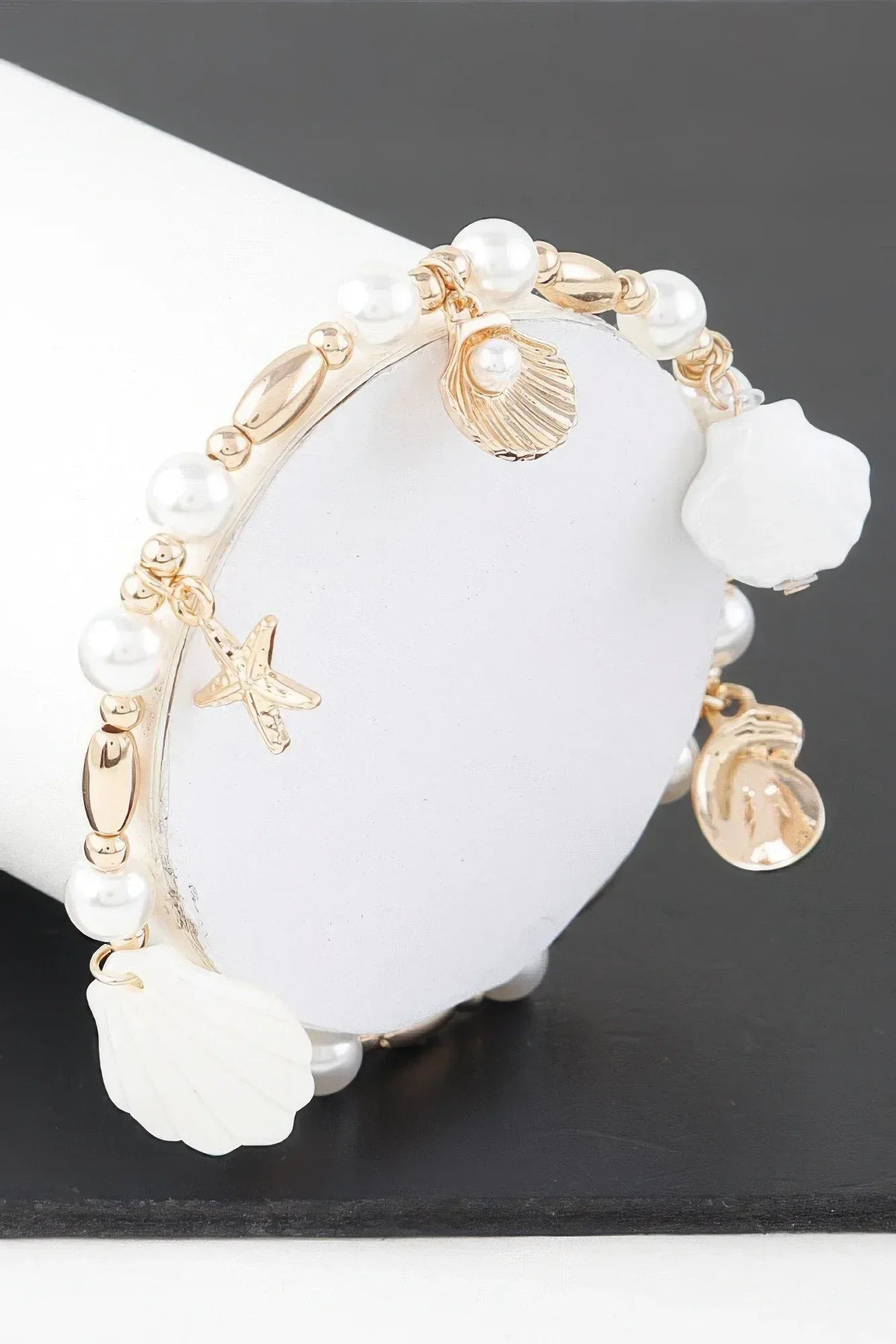 Under The Sea Pearl Charm Bracelet | Mixtshop LLC Main image