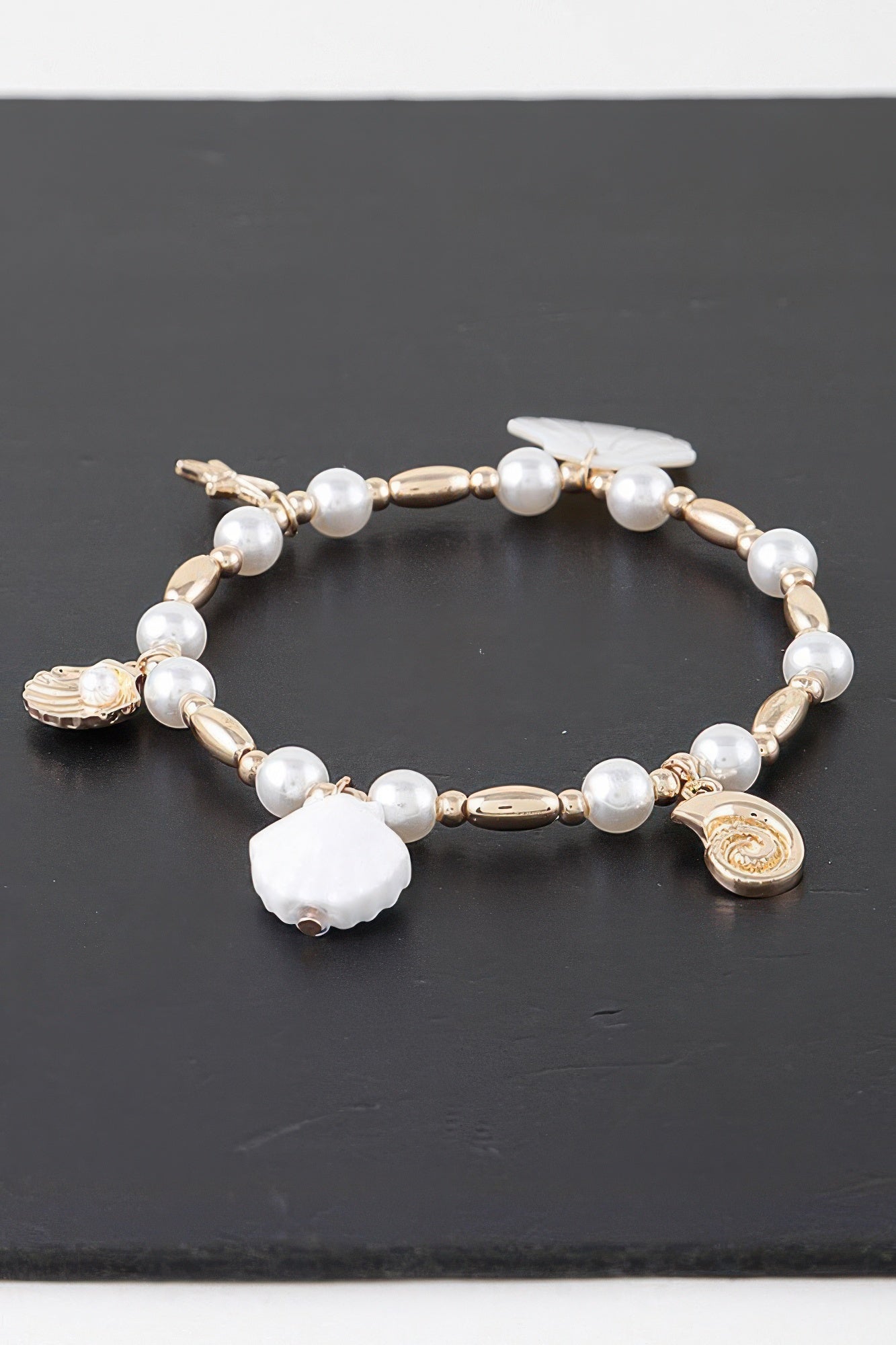 Under The Sea Pearl Charm Bracelet | Mixtshop LLC