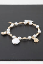 Under The Sea Pearl Charm Bracelet | Mixtshop LLC