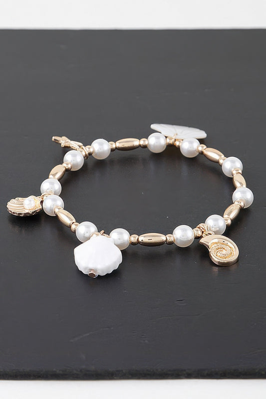 Under The Sea Pearl Charm Bracelet | Mixtshop LLC