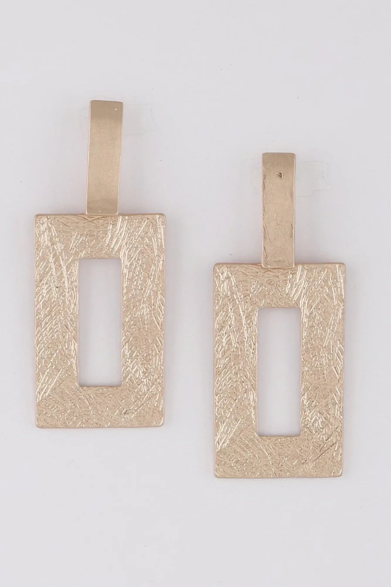 Modern Brushed Frame Earrings | Mixtshop LLC Main image