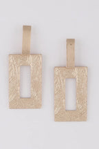 Modern Brushed Frame Earrings | Mixtshop LLC