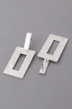 Modern Brushed Frame Earrings | Mixtshop LLC